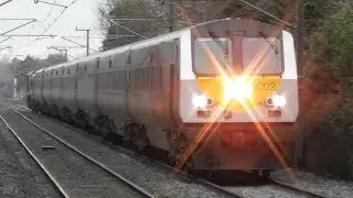 Irish Rail Enterprise Train and 201 Class Loco - Portmarnock Station, Dublin