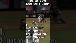 Los 10 Mejores Walk Offs en world series parte 2 #mlb #baseball #beisbol #sports #mlblb #shorts