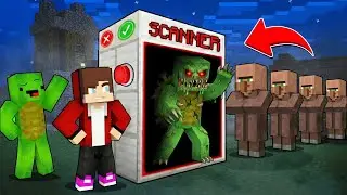 JJ Made a SCANNER To Find Scary Mikey in Minecraft - Maizen