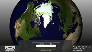 August 2012 vs. 2007 Minimum Sea Ice Comparison