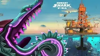 NEW GIANT NEON BUZZ SHARK GAMEPLAY - Hungry Shark World