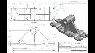 Solid Edge 2023 Tutorial - Exercise # 14