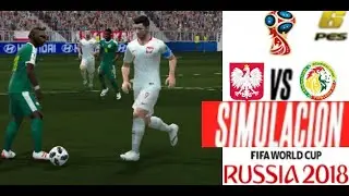 POLONIA VS SENEGAL | MUNDIAL 2018 FECHA 1 FASE DE GRUPOS EN PES 6 SIMULACION