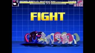 MUGEN: Nightmare Sparkle EX vs Pinkamena x4
