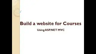 Build a website with ASP.NET MVC: 5. Generate the database