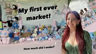 Crochet Market Vlog, my first ever market! How much ££ I made & top tips for Amigurumi market stalls