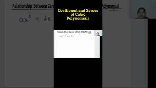 *EXAM REVISION* | CUBIC POLYNOMIALS | POLYNOMIALS | CLASS 10 | CBSE #exam #12thmathobjective #maths