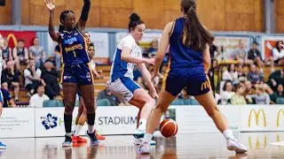 NBL1 action: Rockhampton's Lara McSpadden vs Ipswich/South West Metro