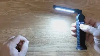 Rechargeable Camping LED Flashlight Work Light with Magnet and Hook IP64 - www.aliexpress.com