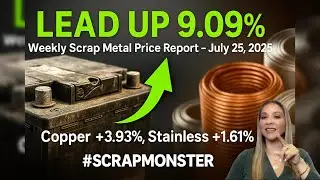 Lead +9.09% | Weekly Scrap Metal Price Report- July 25, 2025 | #ScrapMonster
