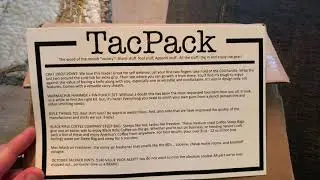 TacPack September 2020 unboxing.