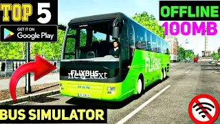 TOP 5 NEW OFFLINE BUS SIMULATOR GAMES FOR ANDROID 🔥|HIGH GRAPHICS