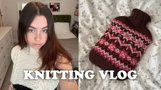 Knitting vlog // anything but stockinette - cables, lace and colour work