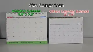 US 2026 Desk Calendar Comparison | AGGAFA vs 8