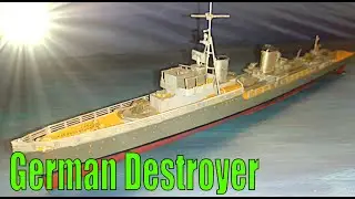 Z31 German Destroyer | Battleship Model | Destroyer Model 1/400 Scale