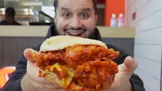 The Spiciest NASHVILLE Dipped Spicy Chicken Burger At Peri Peri Bros