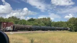 Union Pacific mixed freight in Saint Peter