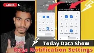 How to data show in status bar in mobile || data show in notification bar