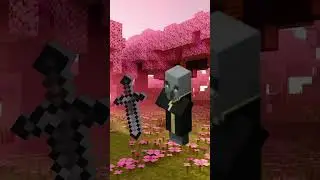Netherite sword VS mobs Crazy Battle #shorts #youtubeshorts #minecraft