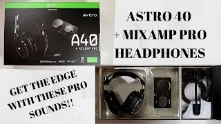 ASTRO 40 PLUS MIXAMP PRO REVIEW! GREAT MIC FOR VIDEO CREATORS AND AWESOME HEADPHONES FOR GAMEPLAY!!