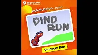 Dinosaur Run Game by Anikait Balan, Grade 6 | BrightChamps