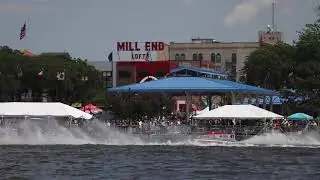 Speed boats make waves at Rockin&rsquo; the River 2019 in downtown Bay City