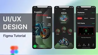 Bike E-commerce App design | Dike App design Figma tutorial #figmatutorial