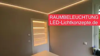 Zimmer Beleuchtung mit LED Leisten warmweiss von LED Lichtkonzepte
