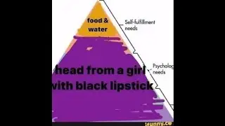 Food/Water Vs Girl with black lipstick