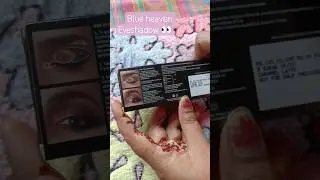 affordable blue heaven eyepop eyeshadow 👀❤ #eyeshadow #makeup #affordable viralsong #ytshortsindia