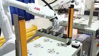ABB IRB 1300 Robot Training Cell | SMC Magnetic Gripper | Industry 4.0 Material Handling Demo