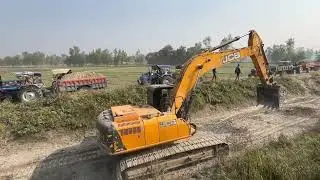 JCB के द्वारा सरकारी नहर की खुदाई 🪏| बड़ी 🫎 मुश्किल 😩 का काम हैं 