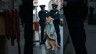 My dad has been caught by police #shorts #cat #kitten #cute