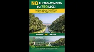UNA REGGIA DA SALVARE ! NO ALL'ABBATTIMENTO DEI 750 LECCI