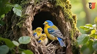 Stress Relief Forest Escape: Relaxing Music & Nature Sounds for Inner Peace 🌞🦜🌴🕊️