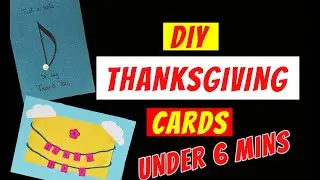 DIY Super Easy Thanksgiving cards | Super cool & easy Thanksgiving cards
