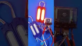 How to make a simple LED flasher and strobe effect #Electronics #flasher #relay #diy #strobo