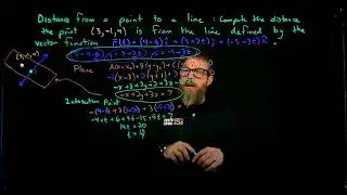 Distance from Point to Line in Three Dimensional Space