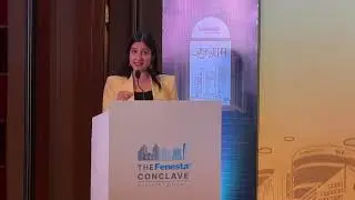 Anchor Nidhi Hosting Fenesta Conclave 2025✨#anchornidhi #corporateemcee