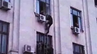 Rescuers Pull People from Burning Odessa Building