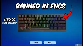 I tried a BANNED Keyboard In Fortnite