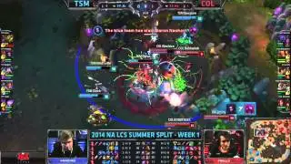 TSM vs COL - 2014 NA LCS Summer Split W1D2 [Highlights]