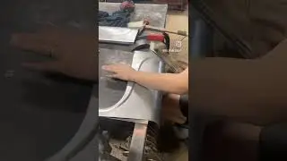 Making custom b pillars. #toyotastout #beadrolling #sheetmetal #custom #metalfab #roofchop