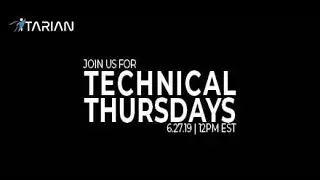 ITarian Technical Thursdays Webinar - 6/27/19
