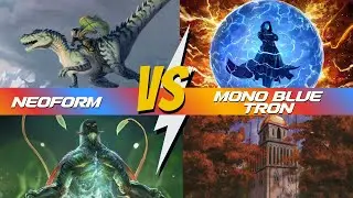 Neoform vs Mono Blue Tron Modern Paper Gameplay