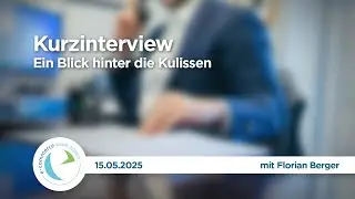 Ein Blick hinter die Kulissen mit Florian Berger | Kurzinterview | ECI&Ouml;