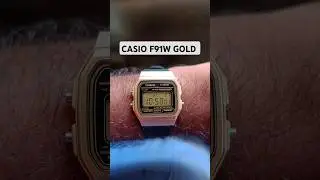 CASIO F91W GOLD watch