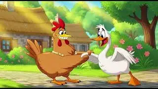 The Curious Hen and the Thoughtful Goose 🐔🪿 | Kids Friendship Story | Moral Cartoon