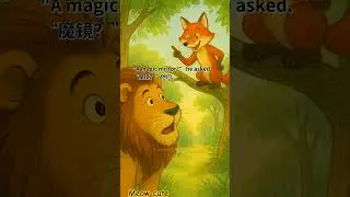 the lion and the magic mirror #lion #mirror #magic #shorts #fyp