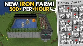 Minecraft New IRON Farm With Max Rates in 1.21 NEW DESIGN